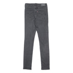 LEVI'S Womens Jeans Black Slim Skinny Denim Medium W26 L32 Stretch Zip Fastening