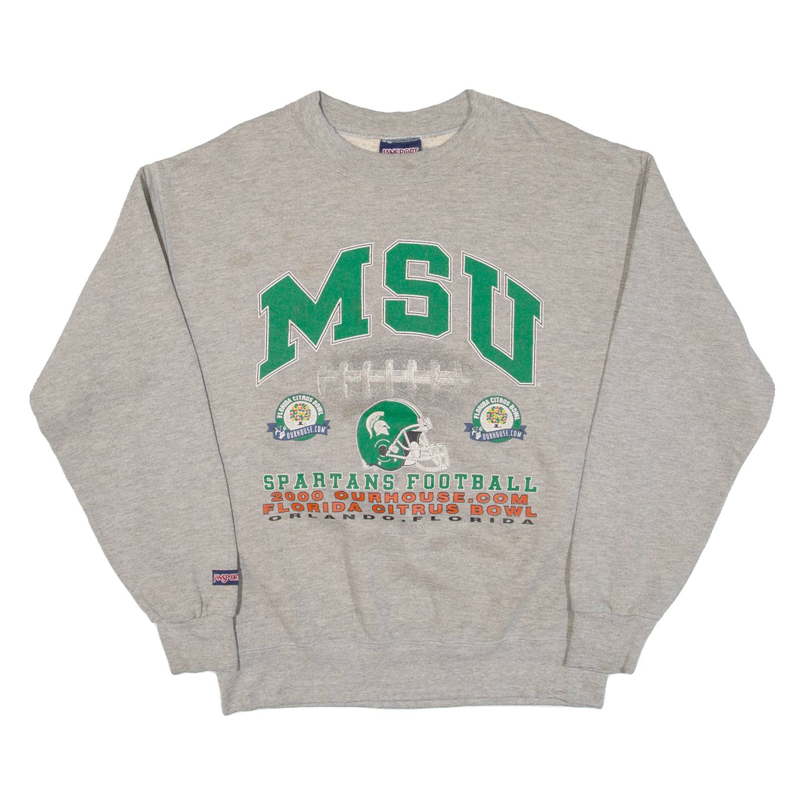 JANSPORTS Msu Mens Sweatshirt Grey USA M