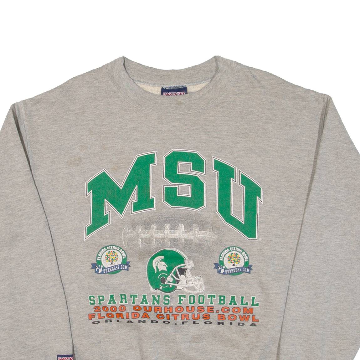 JANSPORTS Msu Mens Sweatshirt Grey USA M