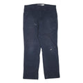 CARHARTT Mens Regular Fit Navy Blue Cotton Blend Trousers W38 L34 Workwear