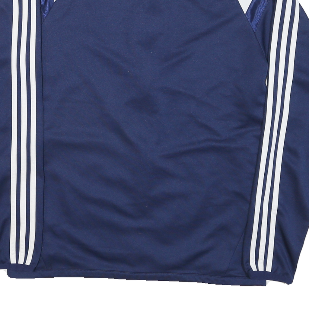 ADIDAS Mens Blue & White Zip Polyester Blend Jacket S Sports Track Top