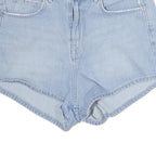 LEE Womens Shorts Blue Casual Denim S W30 High Waist Summer