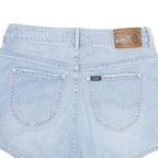 LEE Womens Shorts Blue Casual Denim S W30 High Waist Summer