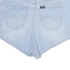 LEE Womens Shorts Blue Casual Denim S W30 High Waist Summer