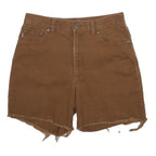 RALPH LAUREN Womens Shorts Brown Casual Cut-Off M W28 Cotton Blend