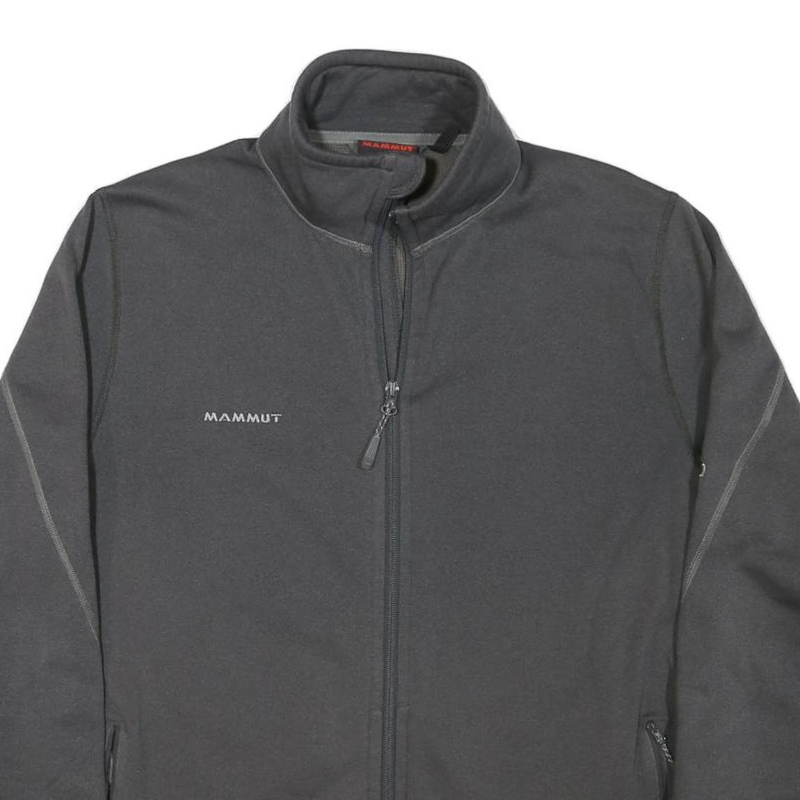 MAMMUT Mens Black Polyester Blend Jacket XL Softshell Zip Outdoor Hiking
