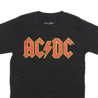 ACDC Womens Black Graphic T-Shirt M Short Sleeve Crew Neck Band Style Cotton