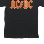ACDC Womens Black Graphic T-Shirt M Short Sleeve Crew Neck Band Style Cotton