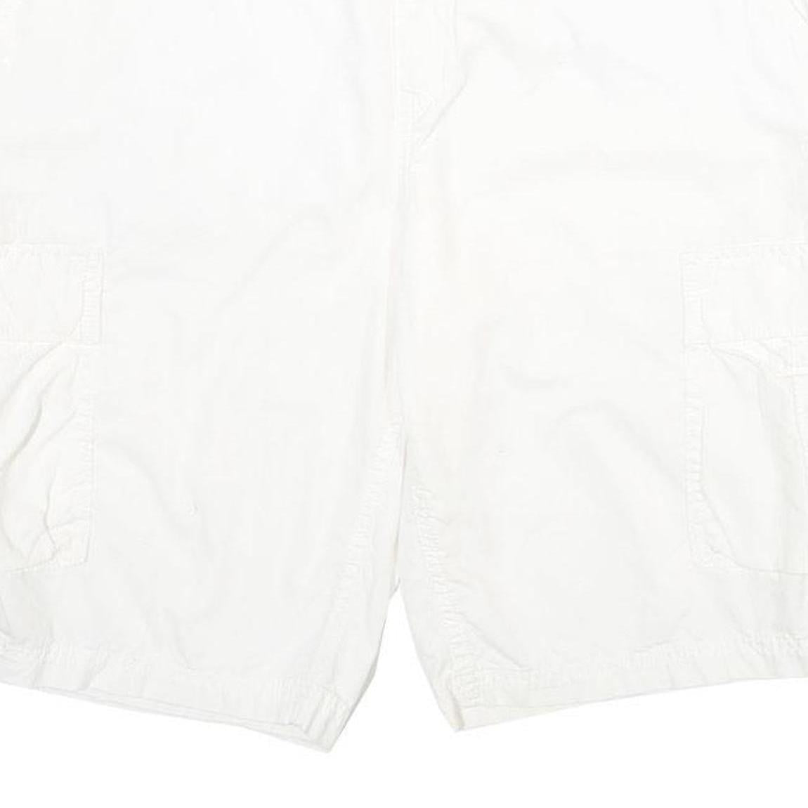 CALVIN KLEIN JEANS Mens White Cargo Cotton Shorts M W32 Casual Summer Wear