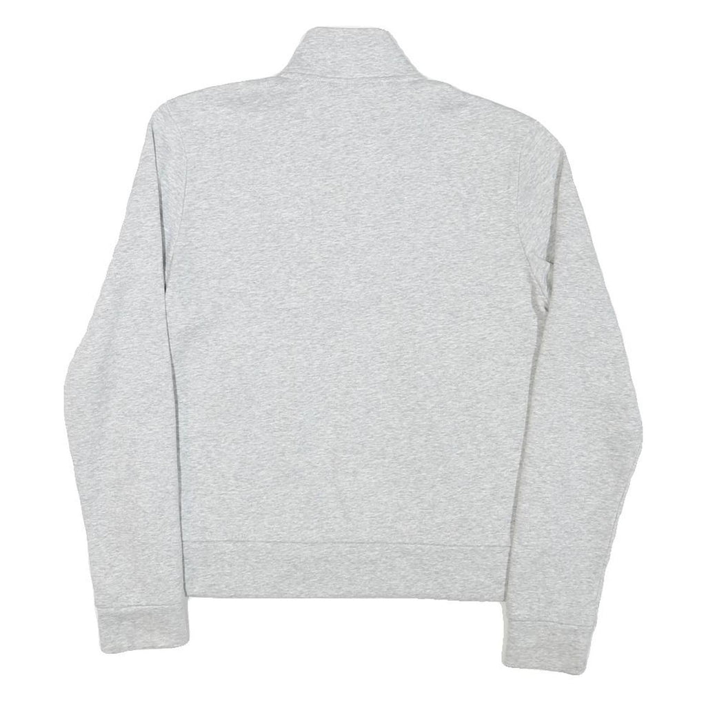 PUMA Mens Grey 1/4 Zip Sweatshirt S Cotton Blend Pullover Casual Activewear