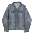 OSH KOSH Boys Blue Denim Cotton Jacket L Button Plain Classic Fit