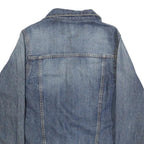 OSH KOSH Boys Blue Denim Cotton Jacket L Button Plain Classic Fit