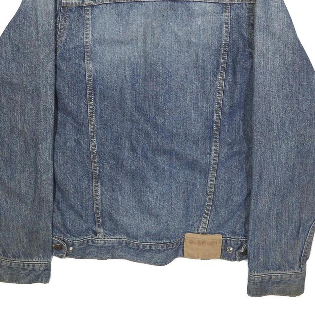 OSH KOSH Boys Blue Denim Cotton Jacket L Button Plain Classic Fit