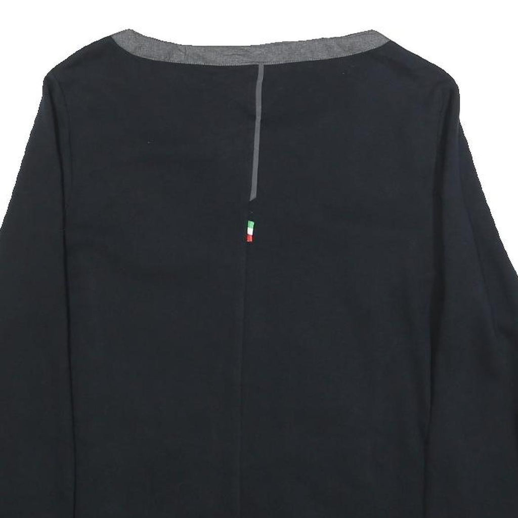 PUMA Womens Black Jacket UK 14 Cotton Blend Zip Plain Lightweight Casual