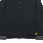 PUMA Womens Black Jacket UK 14 Cotton Blend Zip Plain Lightweight Casual