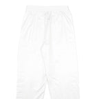 CHAMPION Mens Joggers White & Black S W24 L28 Logo Tape Casual Bottoms