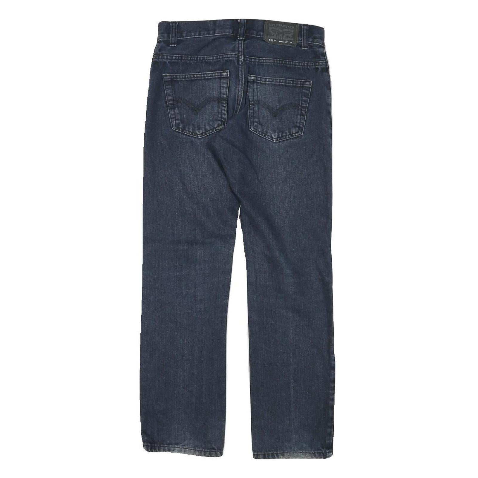 LEVI'S Mens Slim Jeans Blue Denim W27 L27 Zip Classic Casual Wear