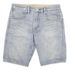 LEVI'S Mens Light Blue Denim Casual Shorts L W32 Comfortable Cotton Blend