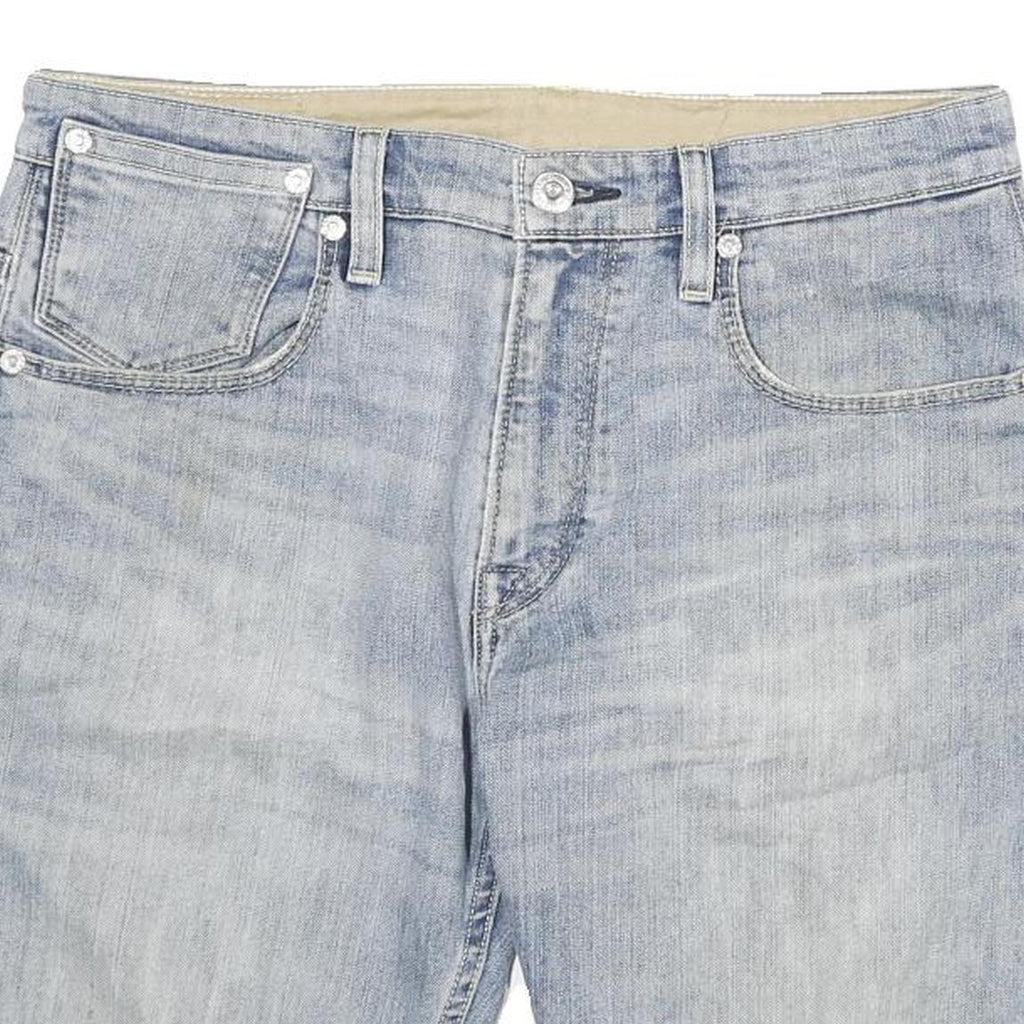 LEVI'S Mens Light Blue Denim Casual Shorts L W32 Comfortable Cotton Blend