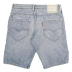 LEVI'S Mens Light Blue Denim Casual Shorts L W32 Comfortable Cotton Blend