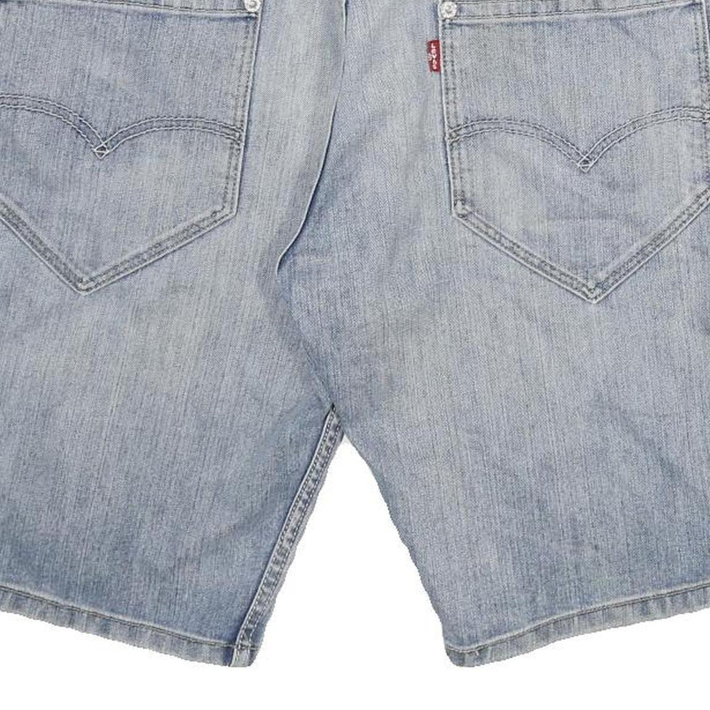 LEVI'S Mens Light Blue Denim Casual Shorts L W32 Comfortable Cotton Blend