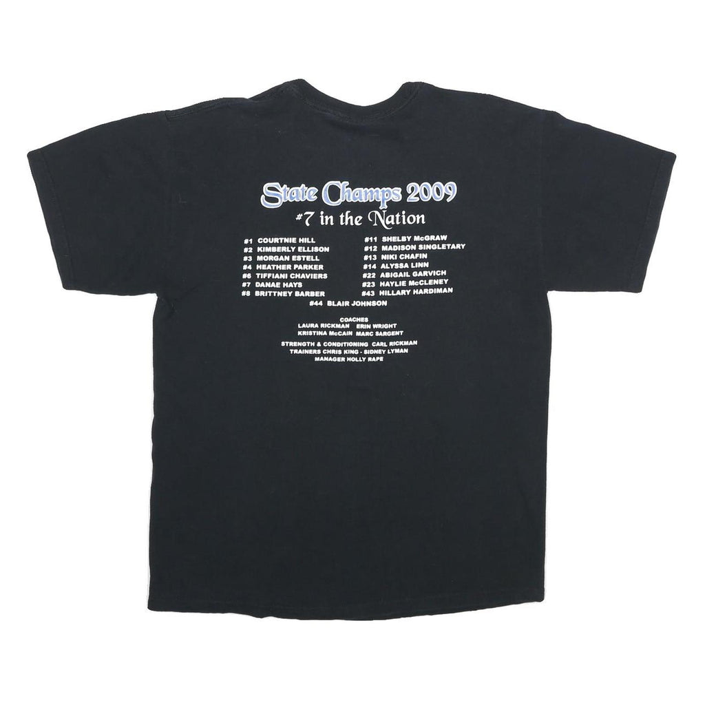 GILDAN Mens Black Jordan Softball Graphic T-Shirt L Short Sleeve Crew Neck