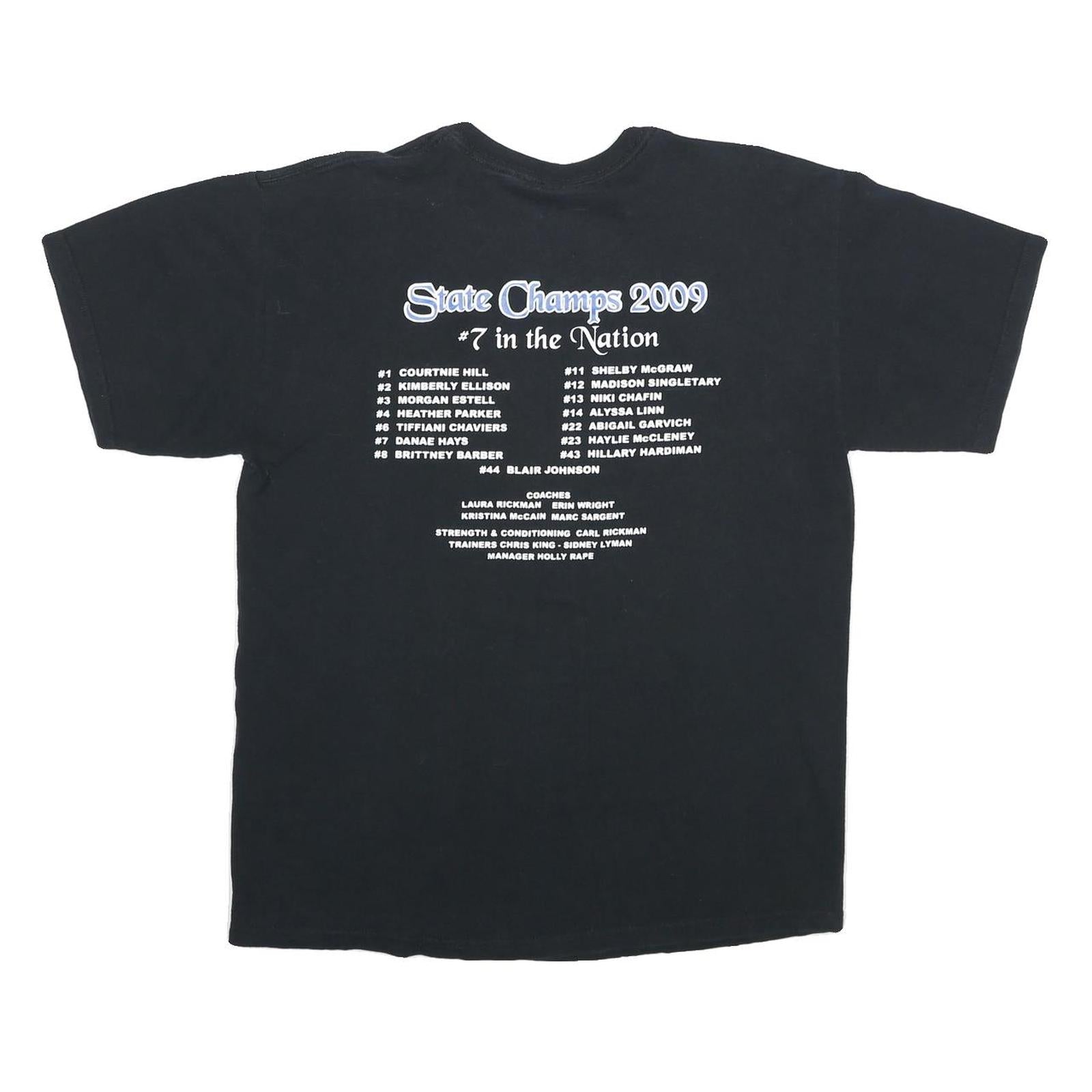 GILDAN Mens Black Jordan Softball Graphic T-Shirt L Short Sleeve Crew Neck