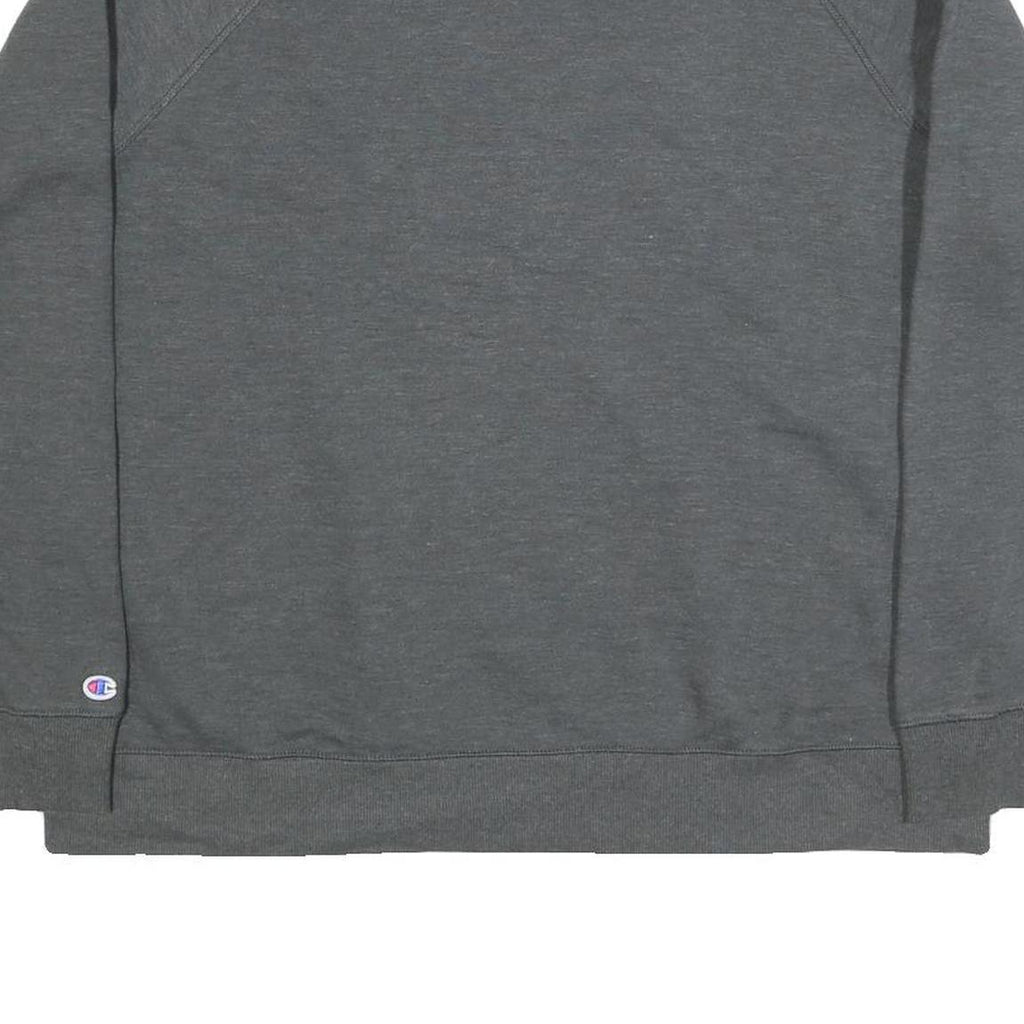CHAMPION Mens Grey Crew Neck L Cotton Blend Sweatshirt Pullover Casual Wear