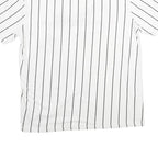 KARL KANI Mens White Black Pinstriped Signature T-Shirt XS Short Sleeve Crew