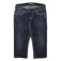 SILVER Womens Shorts Blue Denim XS W26 Casual Cotton Blend Stylish