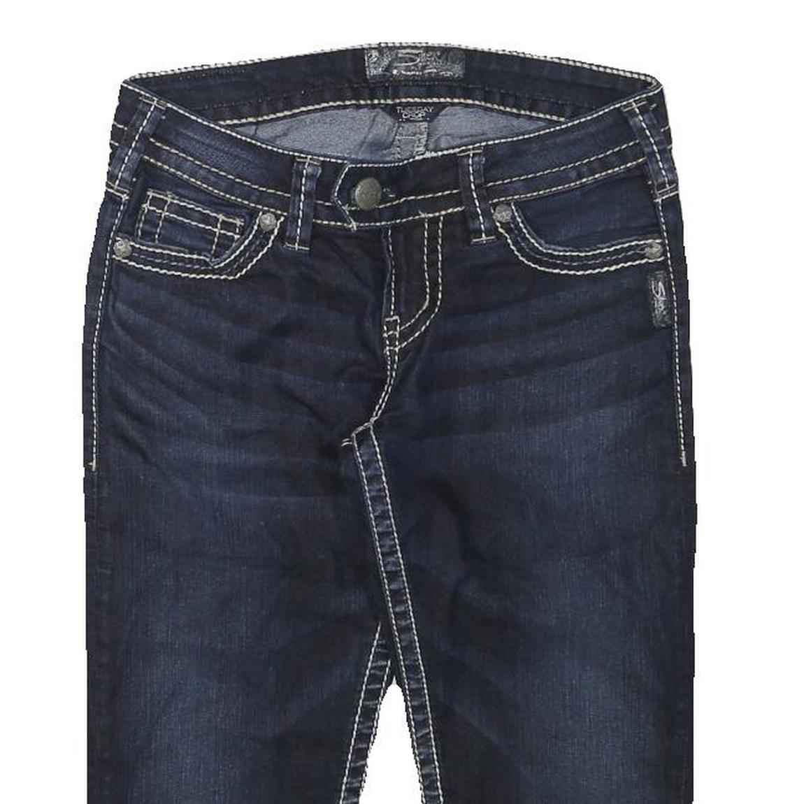 SILVER Womens Shorts Blue Denim XS W26 Casual Cotton Blend Stylish