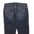 SILVER Womens Shorts Blue Denim XS W26 Casual Cotton Blend Stylish