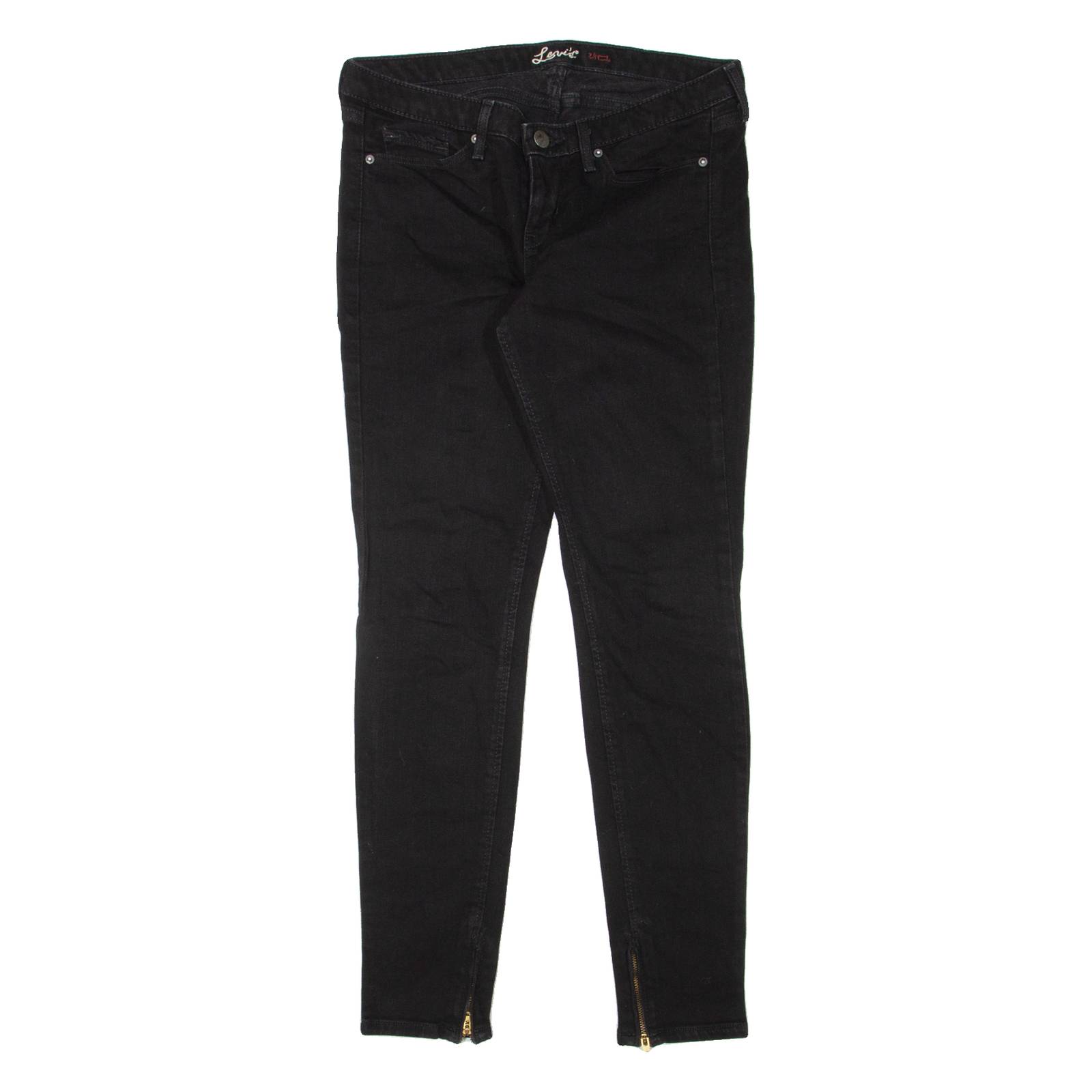 LEVI'S Womens Jeans Black Slim Skinny W28 L30