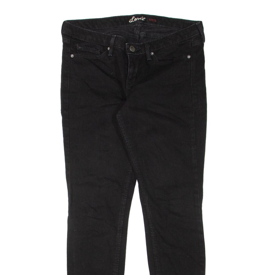 LEVI'S Womens Jeans Black Slim Skinny W28 L30