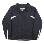 COLUMBIA Womens Black & White Outdoor Jacket M Polyester Blend Zip Activewear