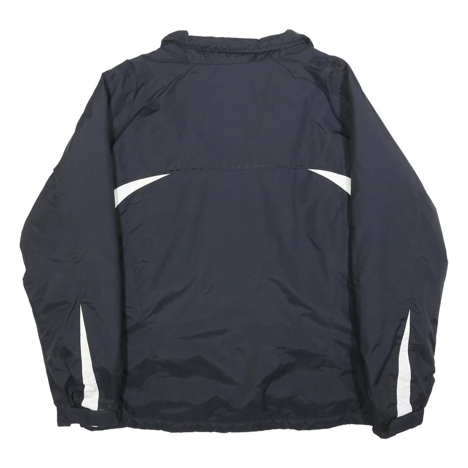 COLUMBIA Womens Black & White Outdoor Jacket M Polyester Blend Zip Activewear