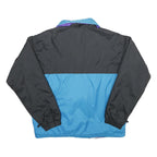 COLUMBIA Womens Blue & Black Outdoor Jacket M Nylon Plain Zip Lightweight Warm