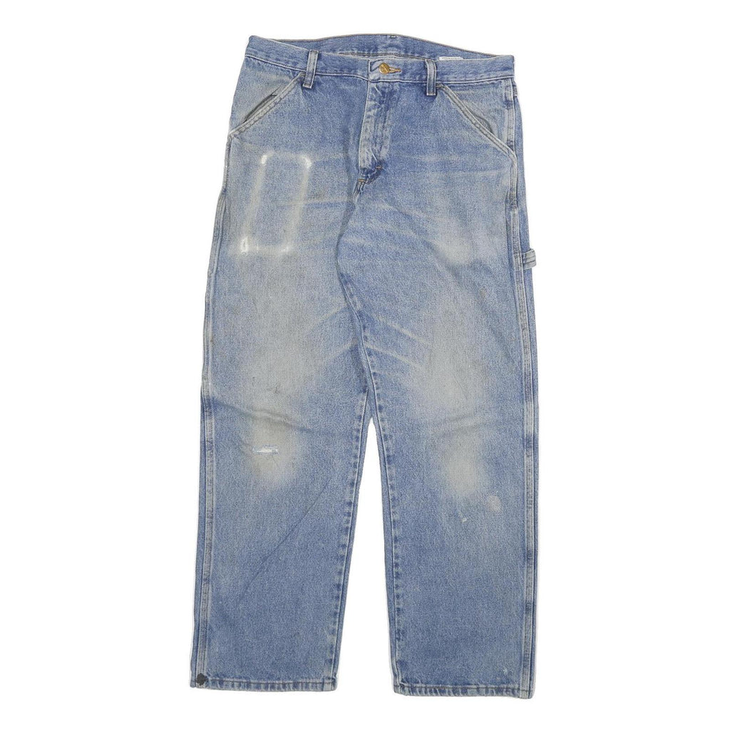 CARHARTT Mens Jeans Blue Relaxed Loose Denim Light W32 L30 Workwear Casual