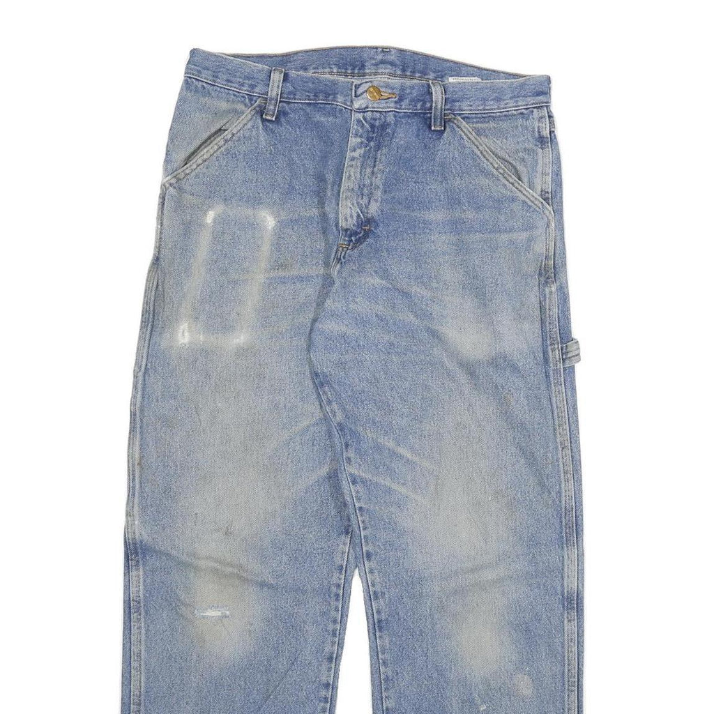 CARHARTT Mens Jeans Blue Relaxed Loose Denim Light W32 L30 Workwear Casual