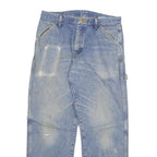 CARHARTT Mens Jeans Blue Relaxed Loose Denim Light W32 L30 Workwear Casual