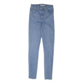 LEVI'S Womens Blue Denim Regular Skinny Jeans W26 L32 Classic Zip Pockets