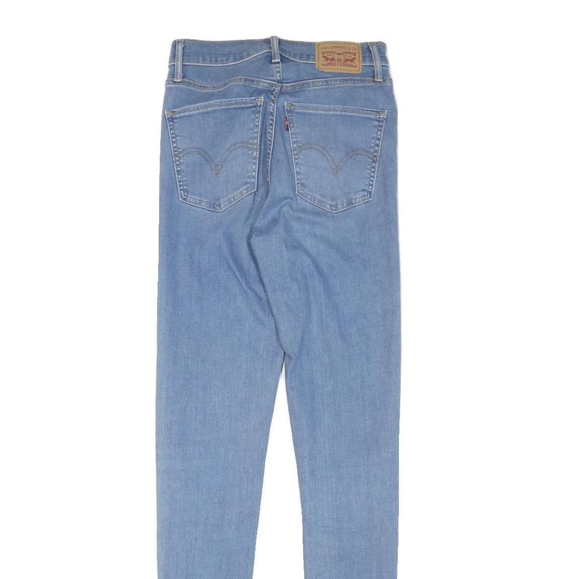 LEVI'S Womens Blue Denim Regular Skinny Jeans W26 L32 Classic Zip Pockets