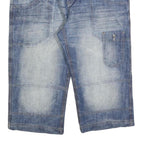 TOM TOMPSON Mens Denim Blue Casual Shorts L W36 Comfortable Cotton Blend