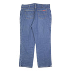DICKIES Mens Blue Relaxed Straight Denim Medium W40 L32 Zip Cotton Blend Jeans