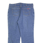 DICKIES Mens Blue Relaxed Straight Denim Medium W40 L32 Zip Cotton Blend Jeans