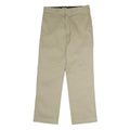 DICKIES Mens Polyester Blend Beige Classic Straight Trousers W34 L32 Workwear