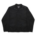 WOOLRICH Mens Black Classic Cotton Jacket M Zip Utility Pockets Casual Wear