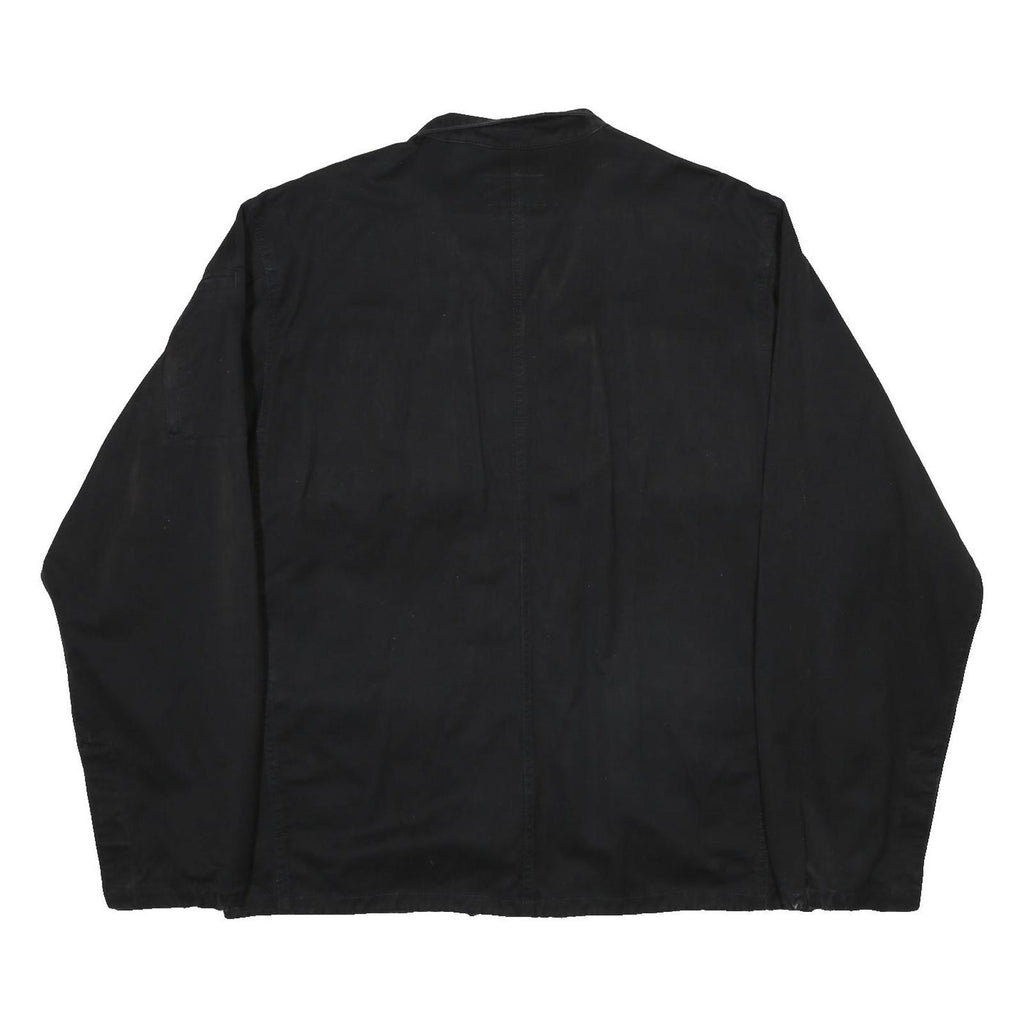 WOOLRICH Mens Black Classic Cotton Jacket M Zip Utility Pockets Casual Wear