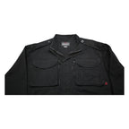 WOOLRICH Mens Black Classic Cotton Jacket M Zip Utility Pockets Casual Wear