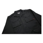 WOOLRICH Mens Black Classic Cotton Jacket M Zip Utility Pockets Casual Wear